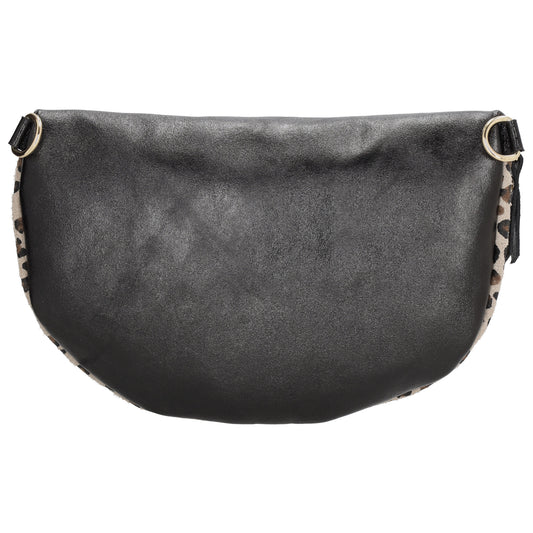 Bodybag|Gürteltasche 30x20cm in Gepard Schwarz aus Leder