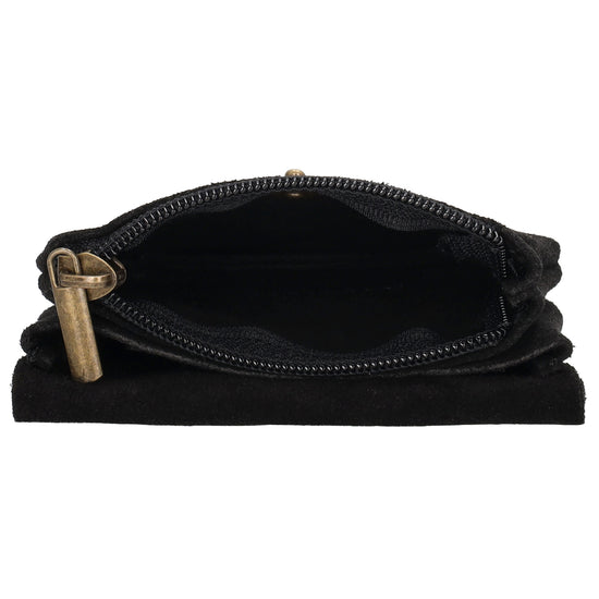 Lederbörse Nappa Mini 11x7,5cm in Schwarz - leder-accessoires.com