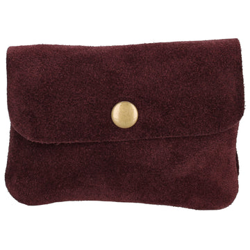 Lederbörse Nappa Mini 11x7,5cm in Burgund|Weinrot - leder-accessoires.com