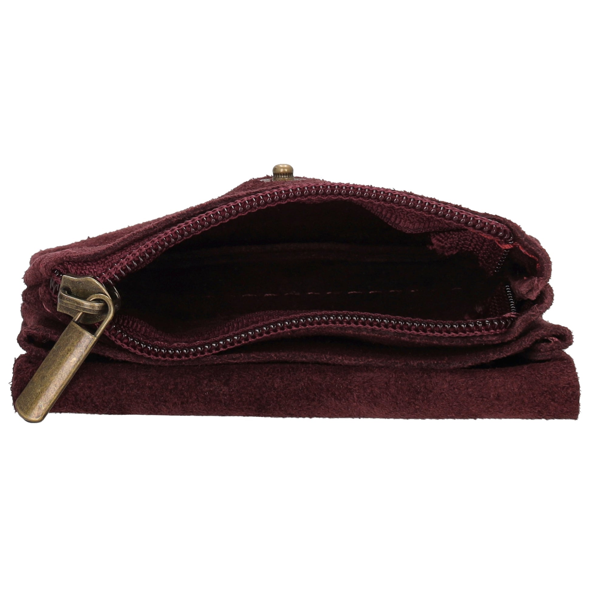 Lederbörse Nappa Mini 11x7,5cm in Burgund|Weinrot - leder-accessoires.com