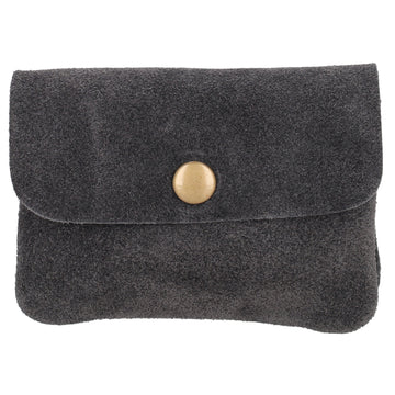 Lederbörse Nappa Mini 11x7,5cm in Grau|Anthrazit - leder-accessoires.com