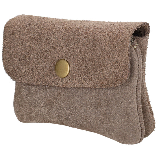 Lederbörse Nappa Mini 11x7,5cm in Taupe - leder-accessoires.com