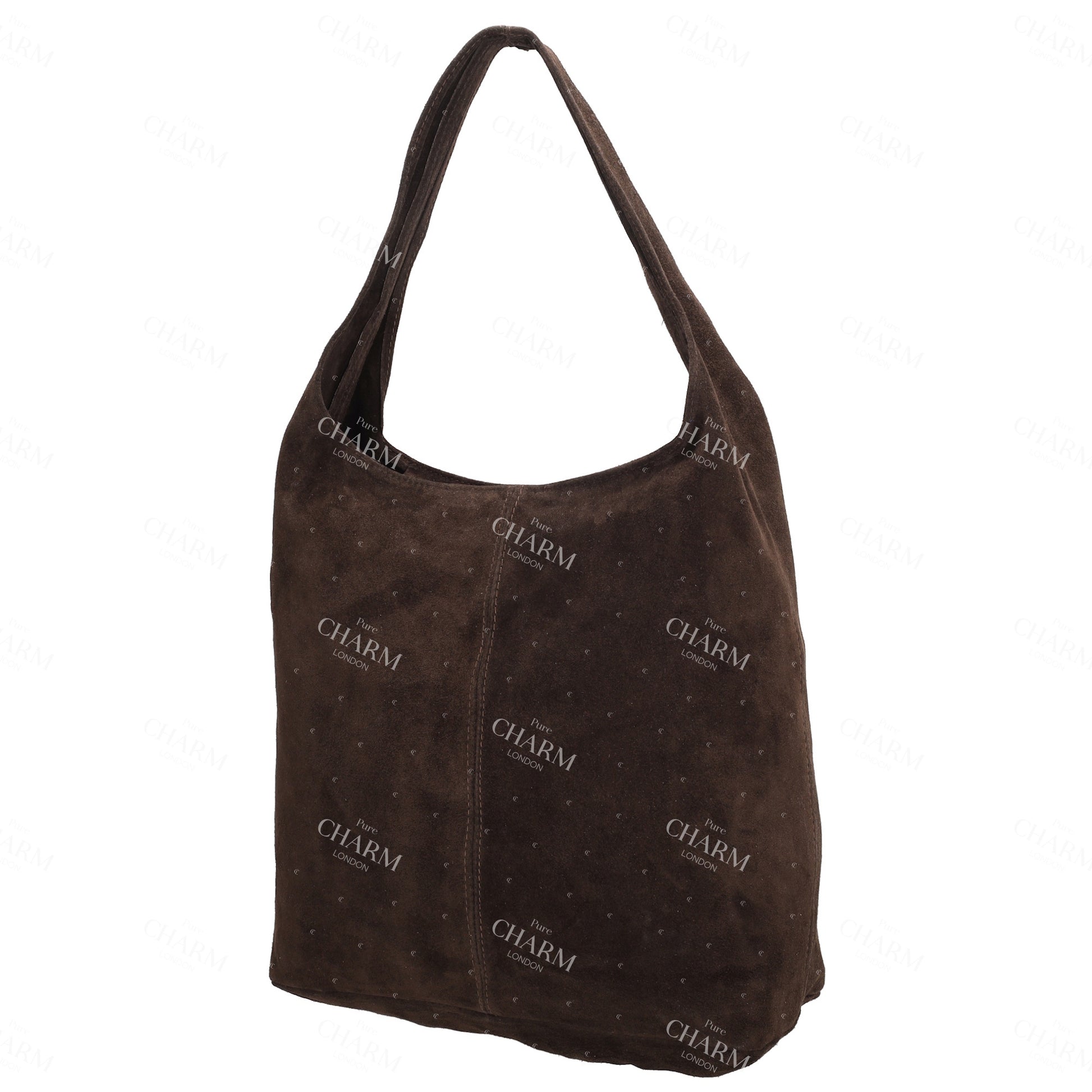 Umhängetasche 36,5x30cm in Braun mit Reißverschluss - leder-accessoires.com