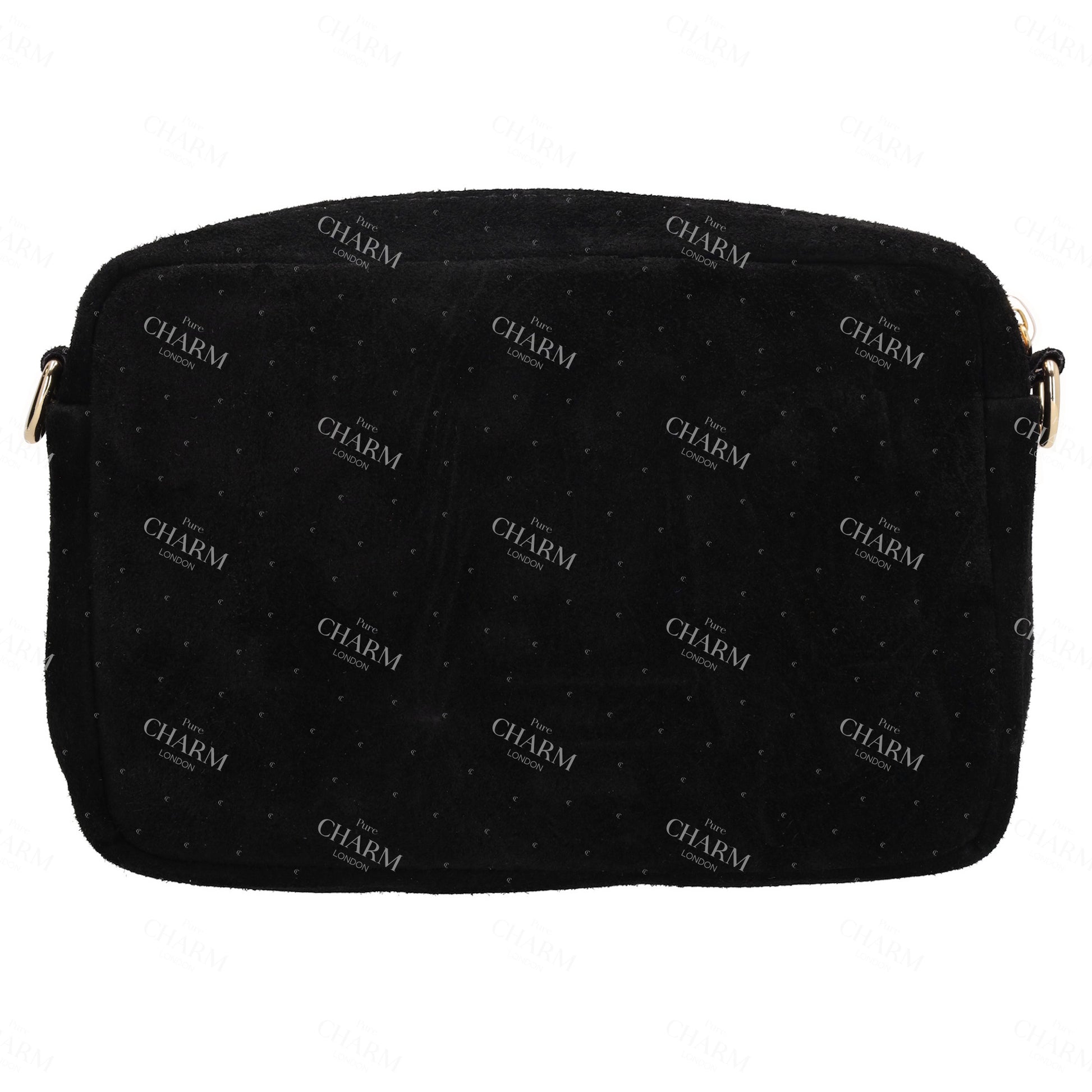Umhängetasche 19,5x13cm in Schwarz mit Reißverschluss - leder-accessoires.com