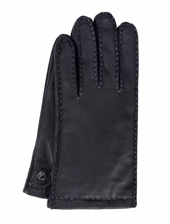 lammnappa handschuhe damen Lederhandschuhe Damen mit Handnaht in Schwarz aus Lammnappa