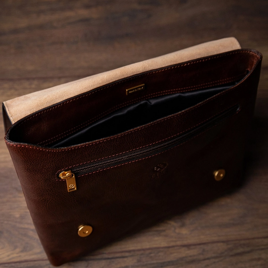 Businesstasche | Messengerbag 24x4x30cm in Braun - leder-accessoires.com