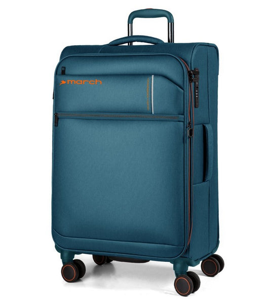 Reisetrolley "silhouette" 4-Rad 55cm in Petrol mit Erweiterung