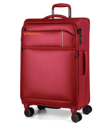 Reisetrolley "silhouette" 4-Rad 78cm in Rot mit Erweiterung