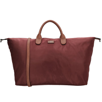 Reisetasche 65 x 36cm in Bordeaux mit Reißverschluss und Aufsteckfunktion