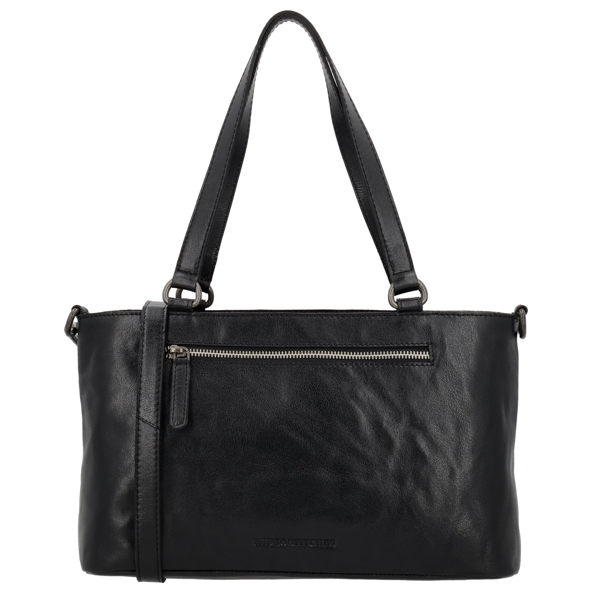 Business-| Laptoptasche 35x20x11cm in Schwarz mit Reißverschluss - leder-accessoires.com