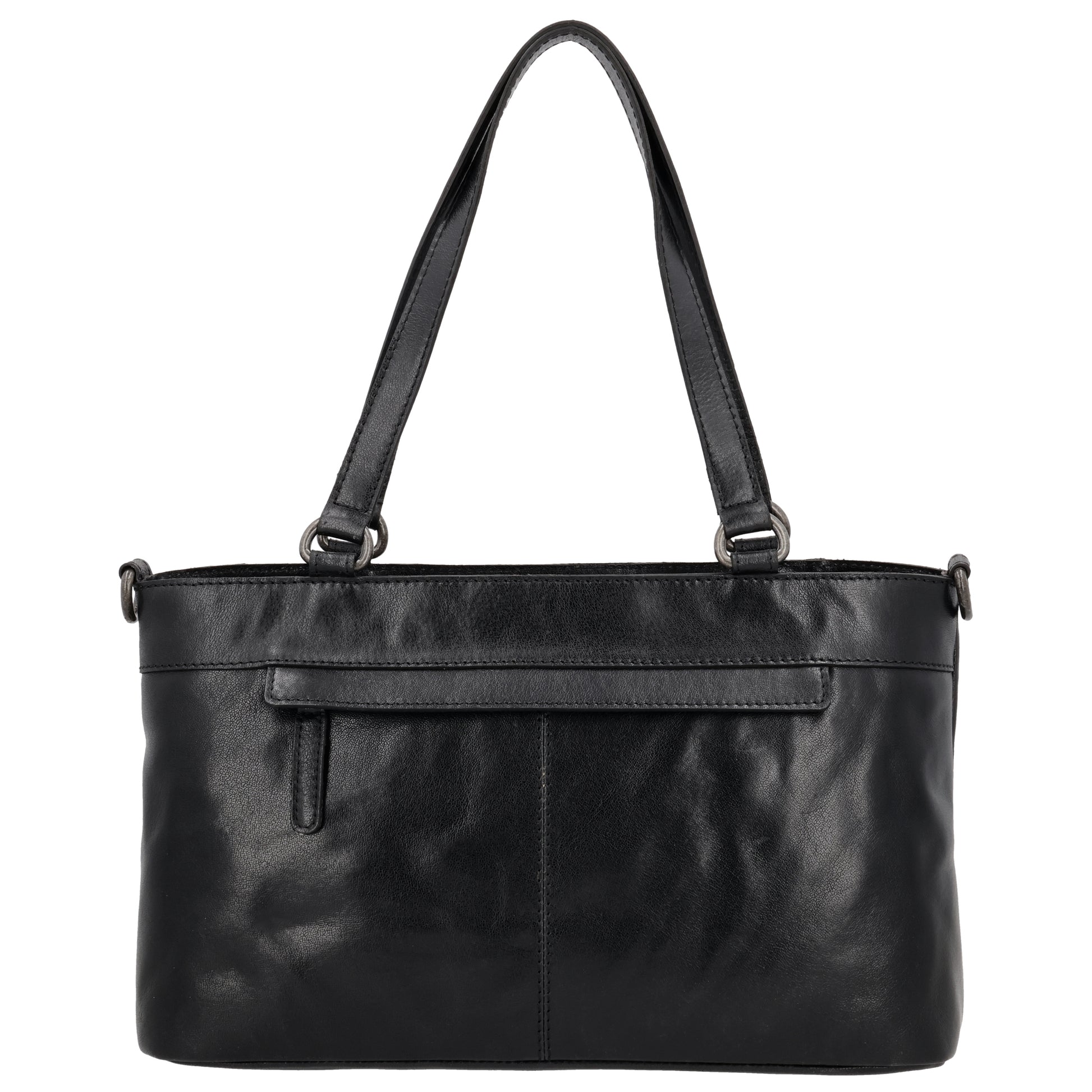 Business-| Laptoptasche 35x20x11cm in Schwarz mit Reißverschluss - leder-accessoires.com
