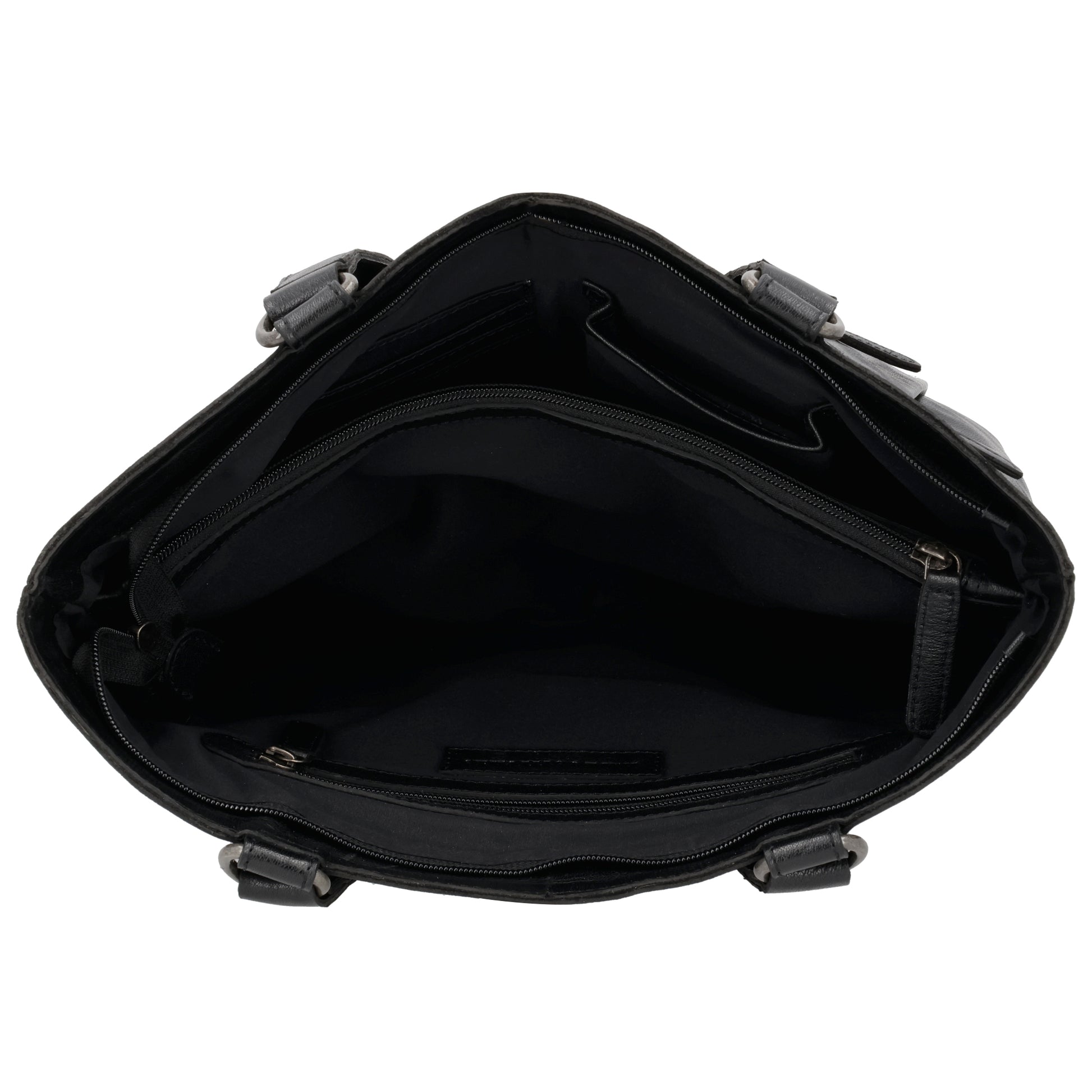Business-| Laptoptasche 35x20x11cm in Schwarz mit Reißverschluss - leder-accessoires.com