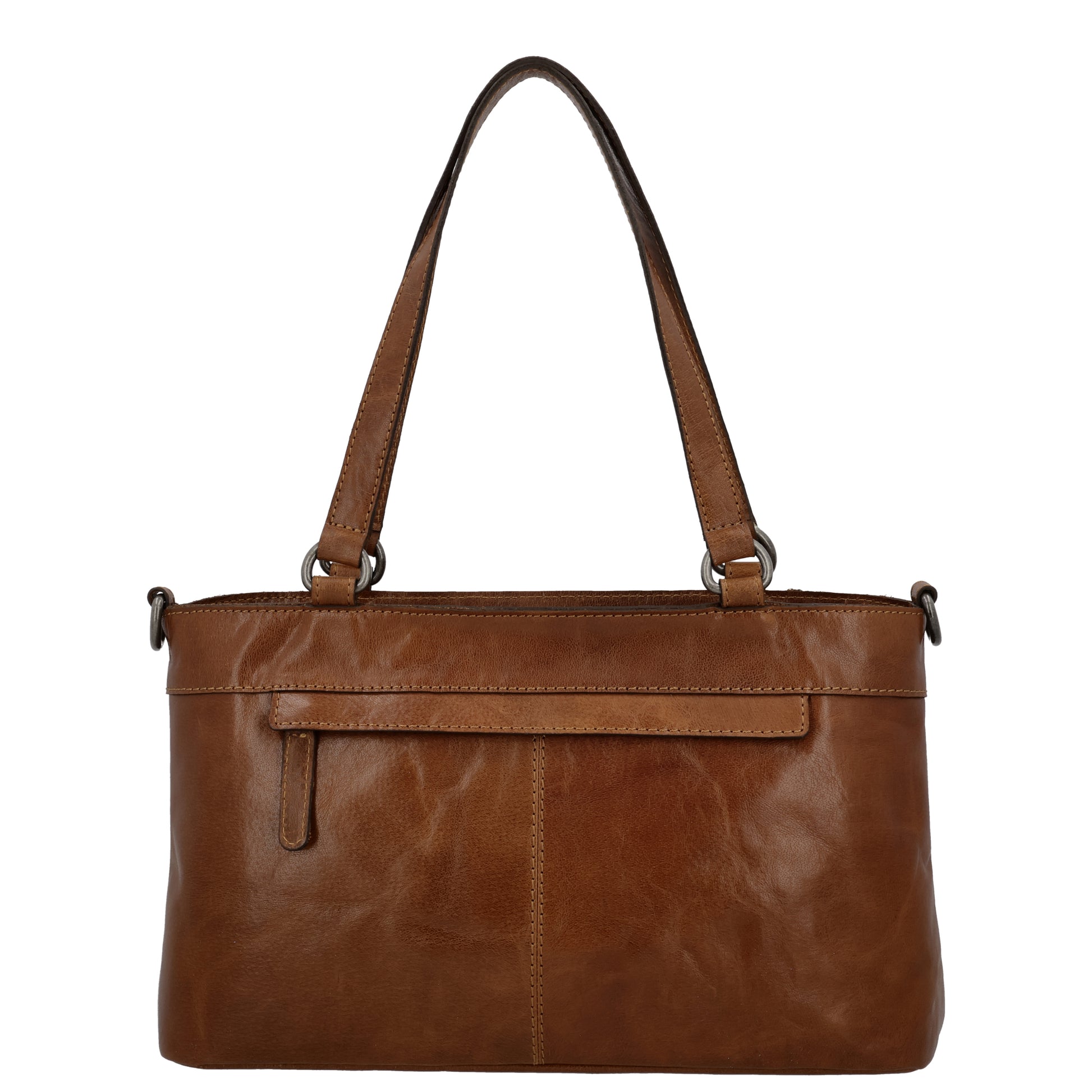 Business-| Laptoptasche 35x20x11cm in Cognac mit Reißverschluss - leder-accessoires.com