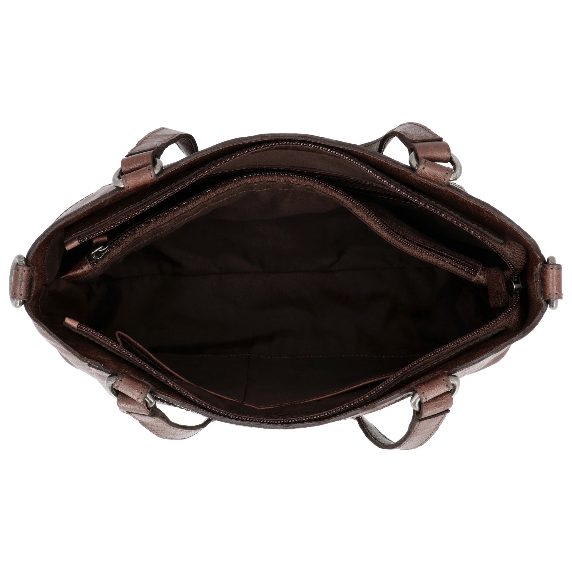 Business-| Laptoptasche 35x20x11cm in Braun mit Reißverschluss - leder-accessoires.com