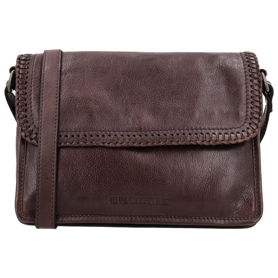 Braune Leder Crossbodytasche 24x19cm – kompakt, stilvoll & praktisch - leder-accessoires.com