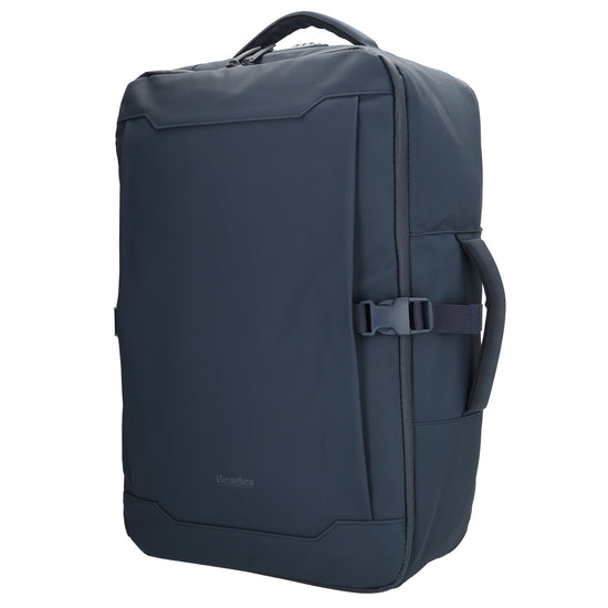 Rucksack 48x32x18cm in Dunkelblau mit Brustgurt und Aufsteckfunktion - leder-accessoires.com
