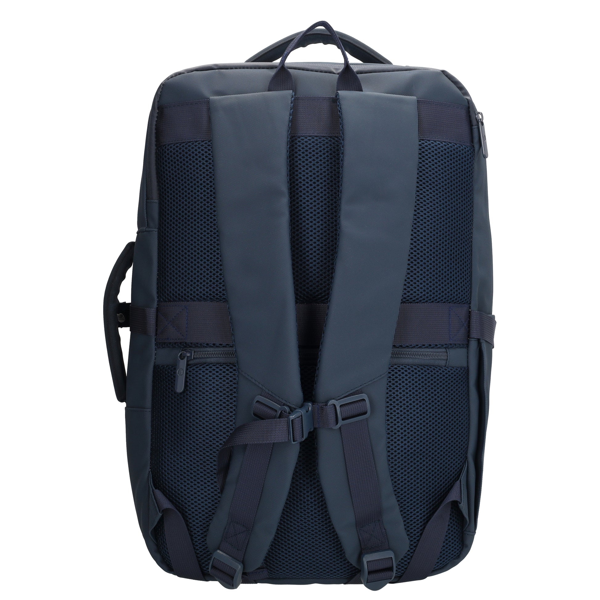 Rucksack 48x32x18cm in Dunkelblau mit Brustgurt und Aufsteckfunktion - leder-accessoires.com
