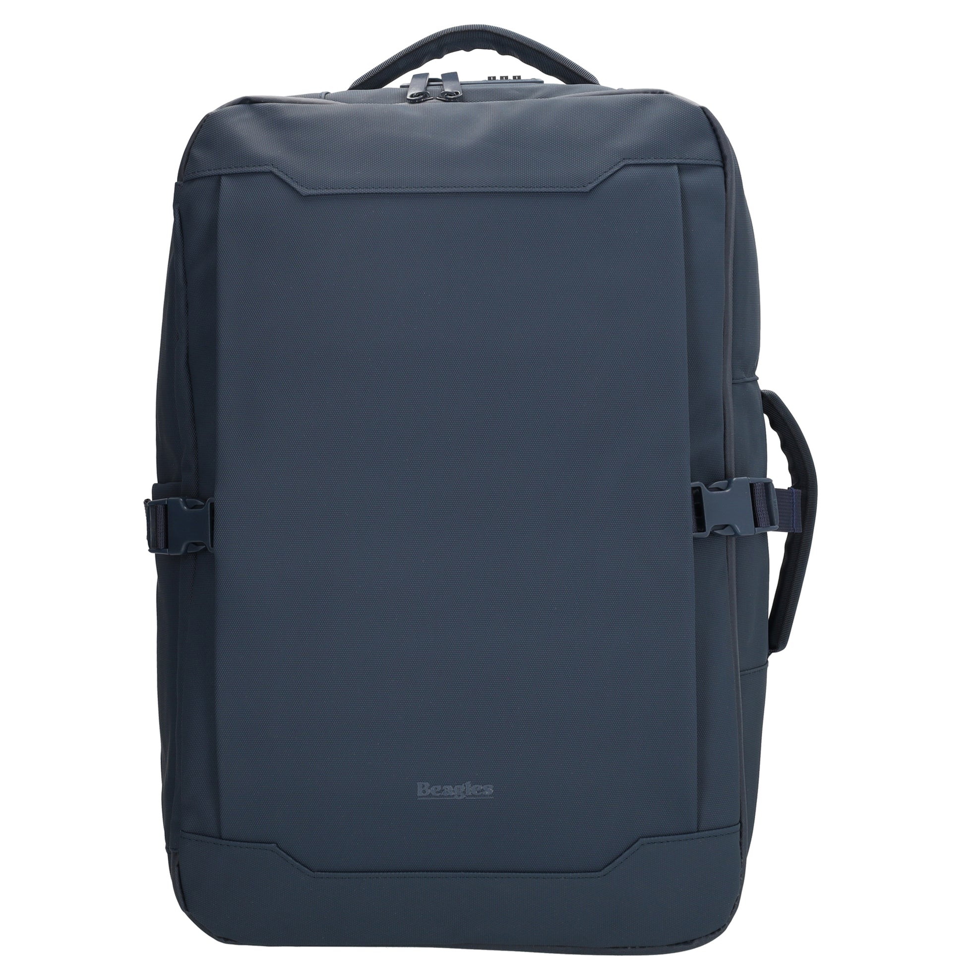 Rucksack 48x32x18cm in Dunkelblau mit Brustgurt und Aufsteckfunktion - leder-accessoires.com