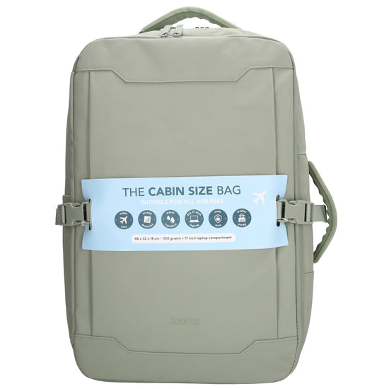 Rucksack 48x32x18cm in Mint mit Brustgurt und Aufsteckfunktion - leder-accessoires.com