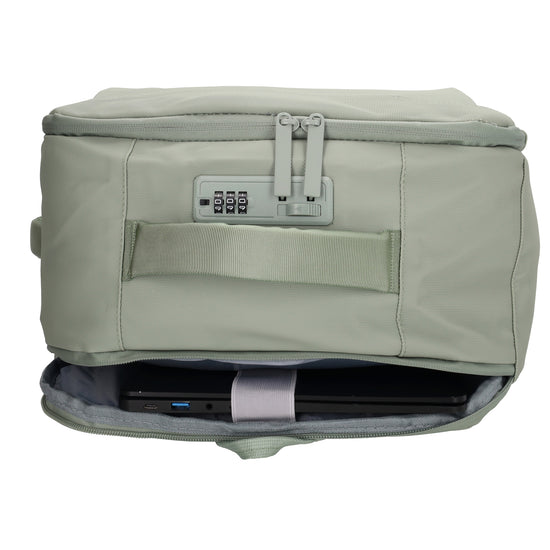 Rucksack 48x32x18cm in Mint mit Brustgurt und Aufsteckfunktion - leder-accessoires.com
