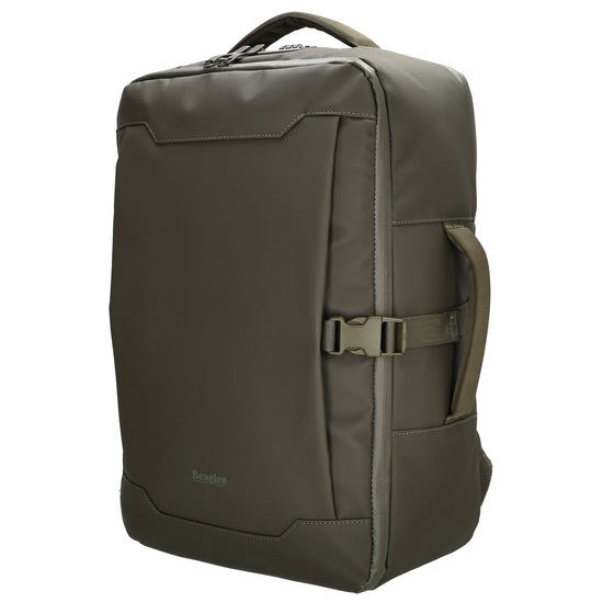 Rucksack 48x32x18cm in Dunkelgrün mit Brustgurt und Aufsteckfunktion - leder-accessoires.com