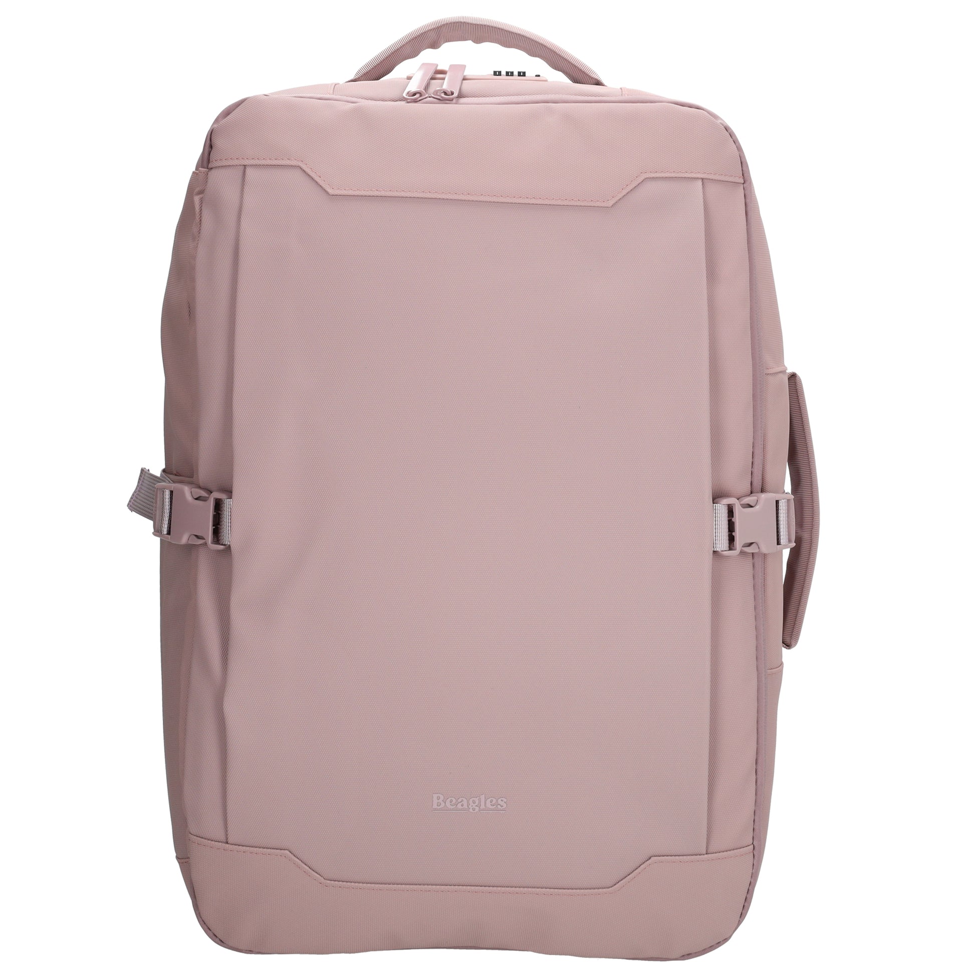 Rucksack 48x32x18cm in Rosa mit Brustgurt und Aufsteckfunktion - leder-accessoires.com