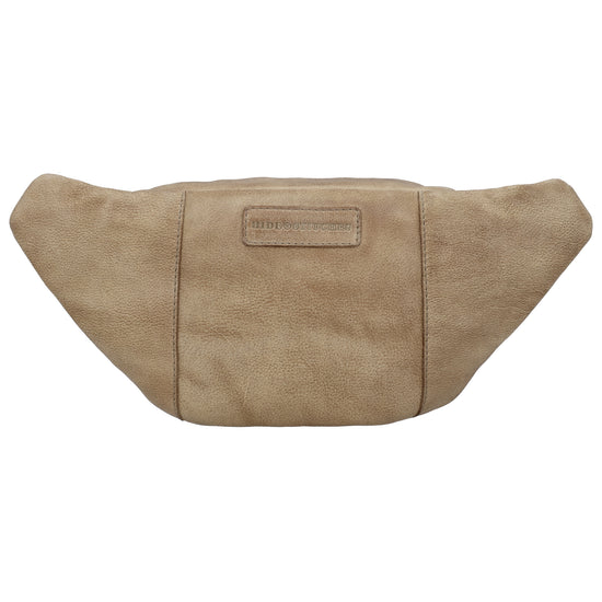 Leder Bodybag  29x18 cm in Sand - leder-accessoires.com