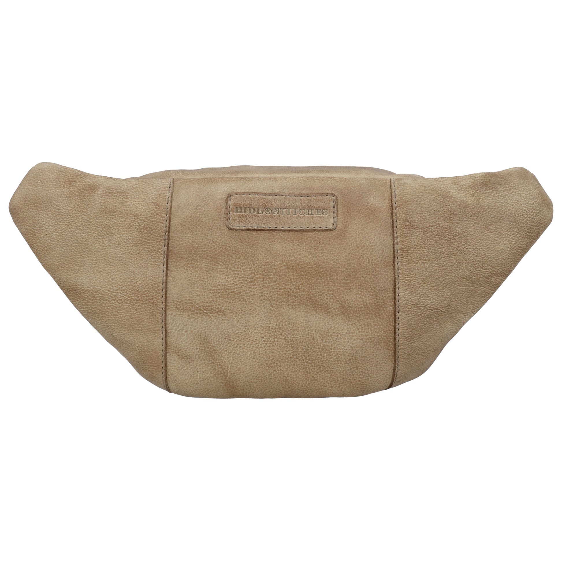 Leder Bodybag  29x18 cm in Sand - leder-accessoires.com