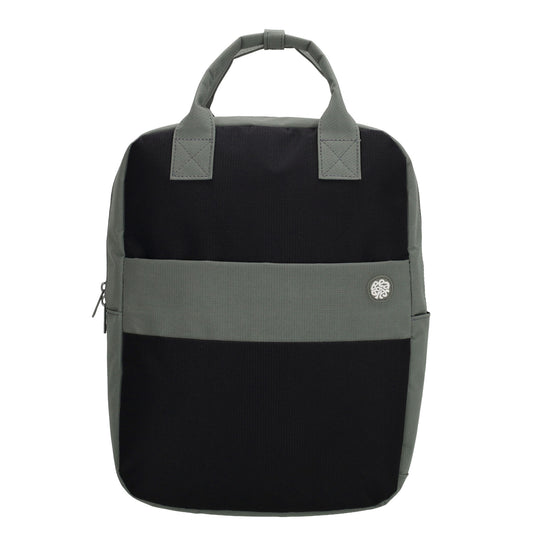 Laptoprucksack 37x27cm in Schwarz|Grau aus Nylon - leder-accessoires.com