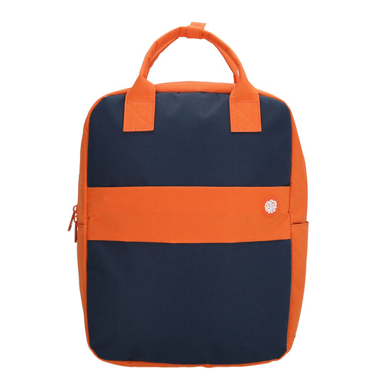 Laptoprucksack 37x27cm in Blau |Orange aus Nylon - leder-accessoires.com