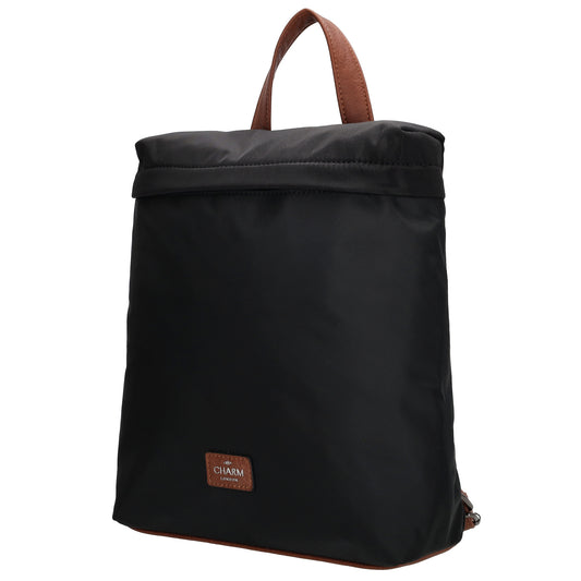 Rucksack 26 x 29cm in Schwarz aus Nylon|Polyester