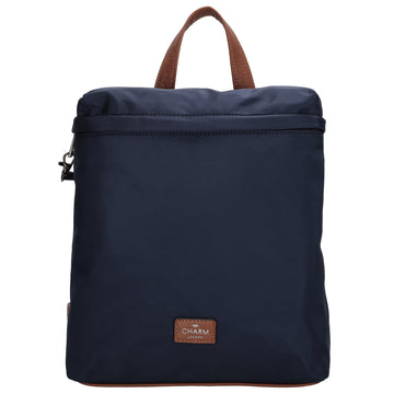 Rucksack 26 x 29cm in Blau aus Nylon|Polyester - leder-accessoires.com