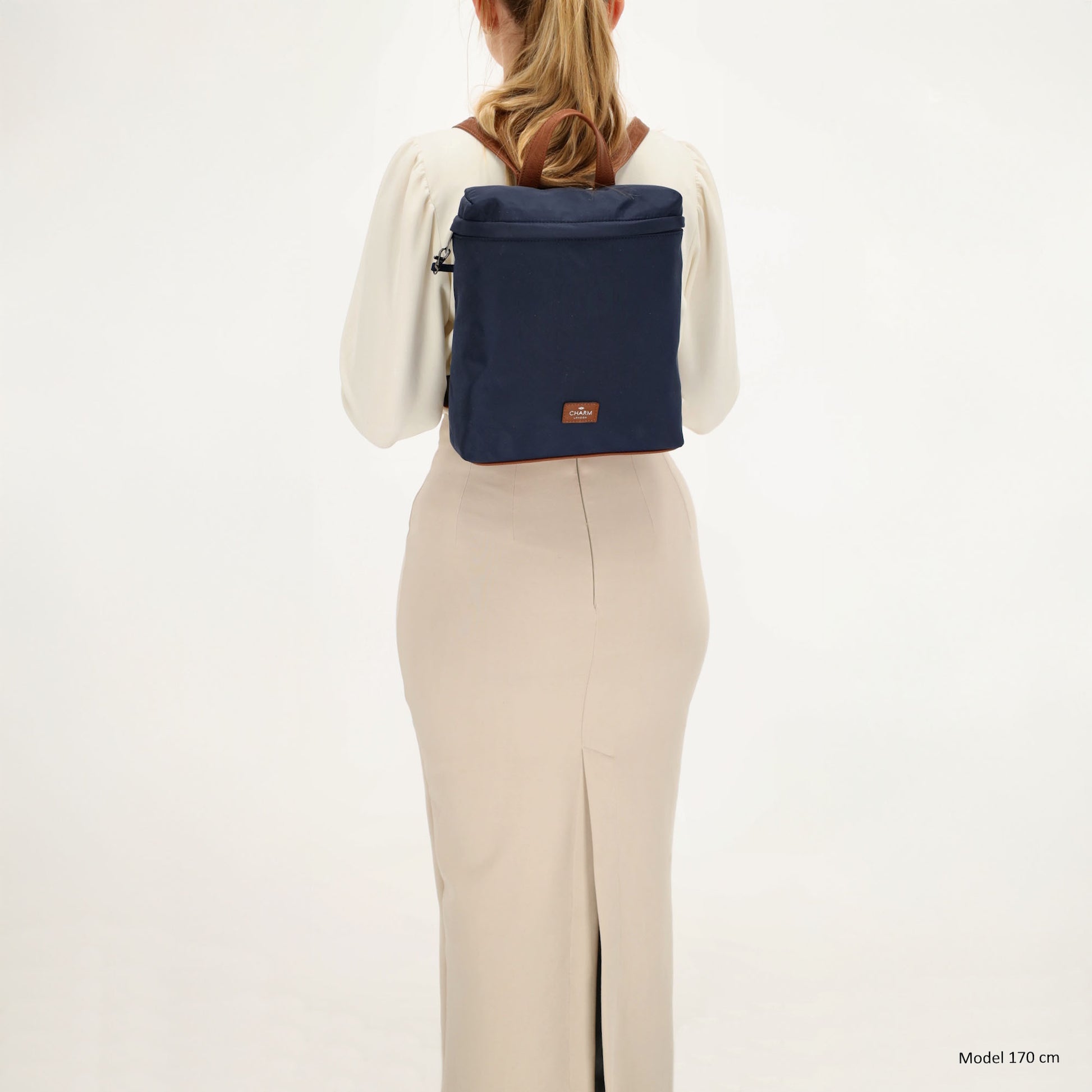 Rucksack 26 x 29cm in Blau aus Nylon|Polyester - leder-accessoires.com