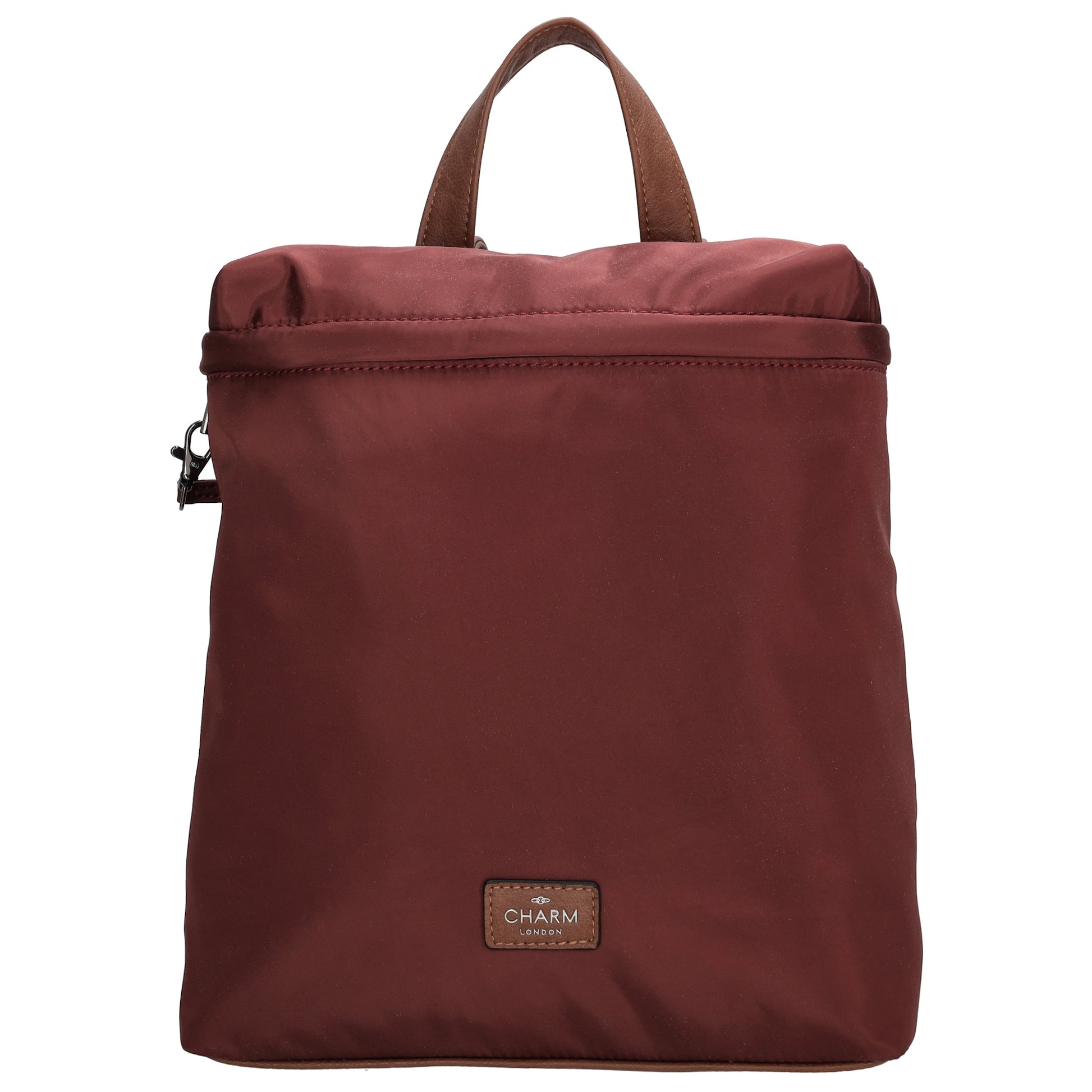 Rucksack 26 x 29cm in Weinrot|Burgunder aus Nylon|Polyester - leder-accessoires.com