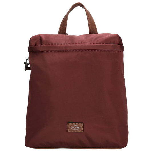 Rucksack 26 x 29cm in Weinrot|Burgunder aus Nylon|Polyester