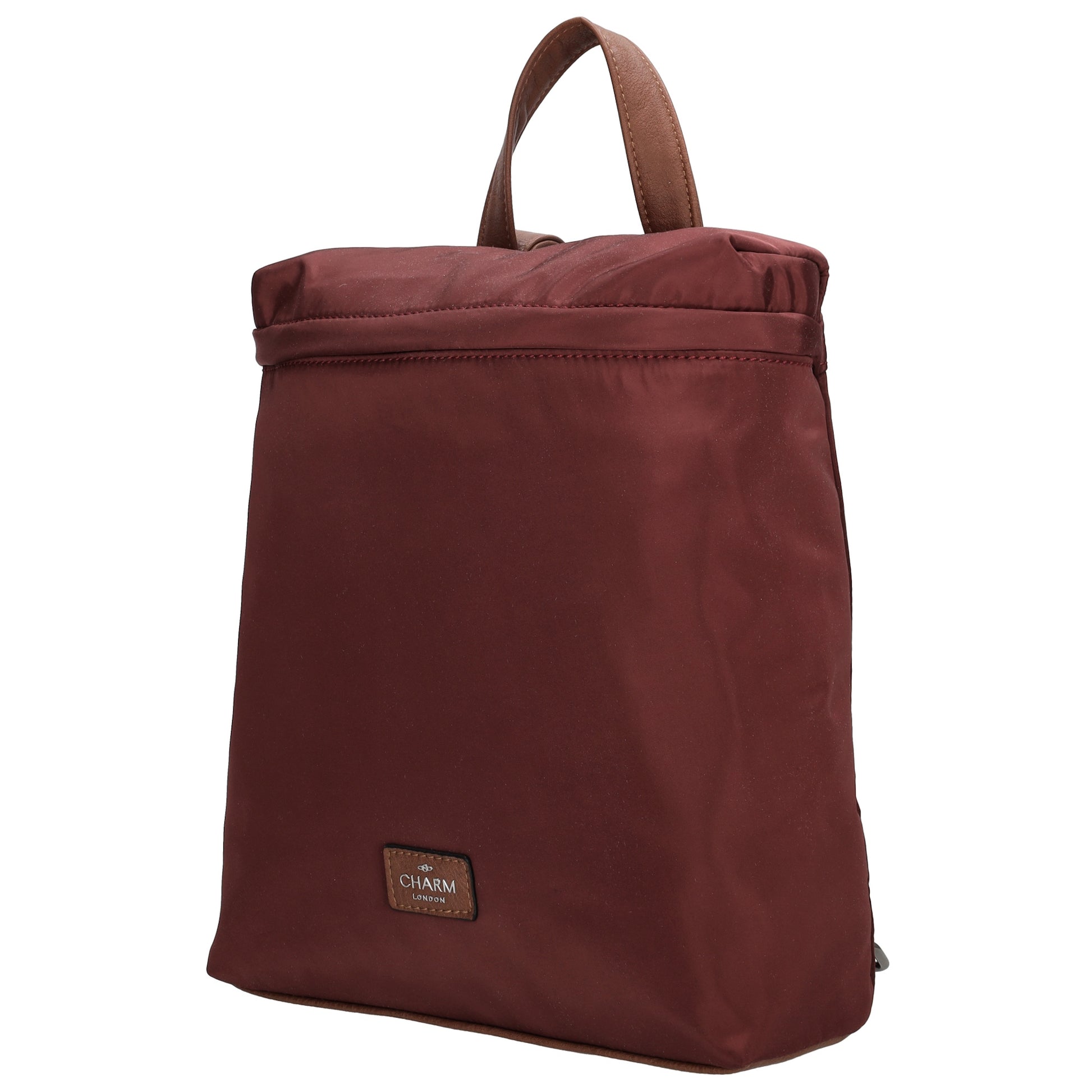 Rucksack 26 x 29cm in Weinrot|Burgunder aus Nylon|Polyester - leder-accessoires.com