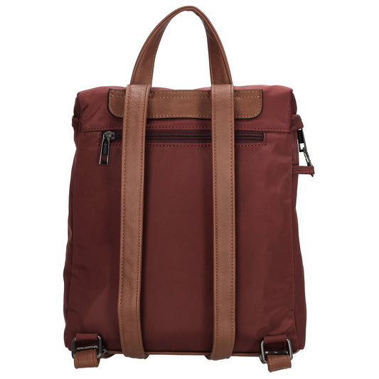 Rucksack 26 x 29cm in Weinrot|Burgunder aus Nylon|Polyester