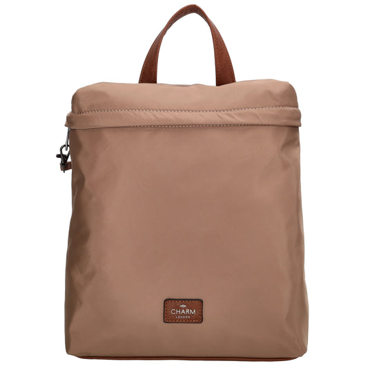 Rucksack 26 x 29cm in Taupe aus Nylon|Polyester