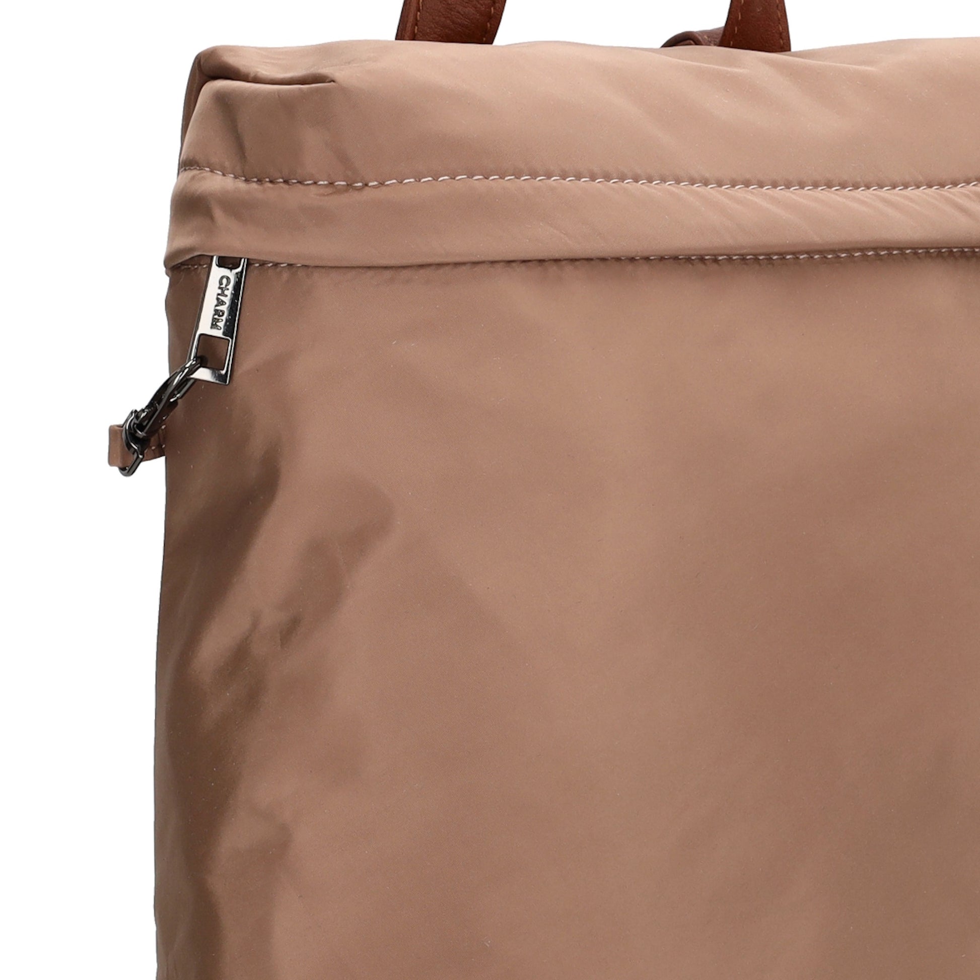 Rucksack 26 x 29cm in Taupe aus Nylon|Polyester - leder-accessoires.com