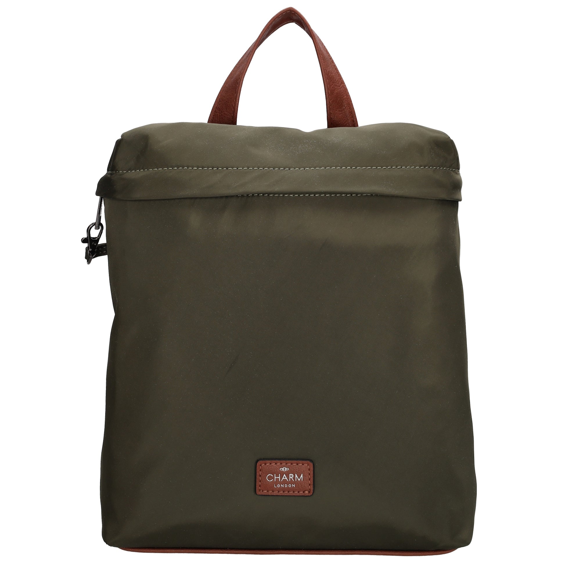 Rucksack 26 x 29cm in Oliv|Grün aus Nylon|Polyester - leder-accessoires.com