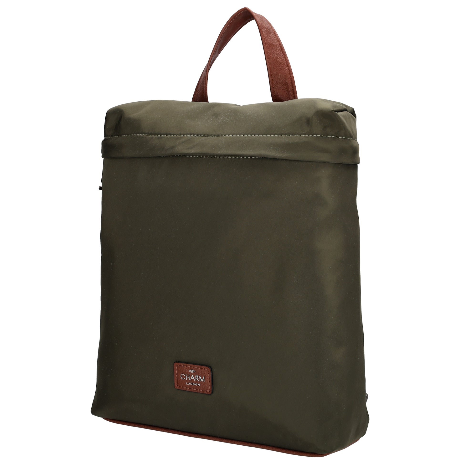 Rucksack 26 x 29cm in Oliv|Grün aus Nylon|Polyester - leder-accessoires.com