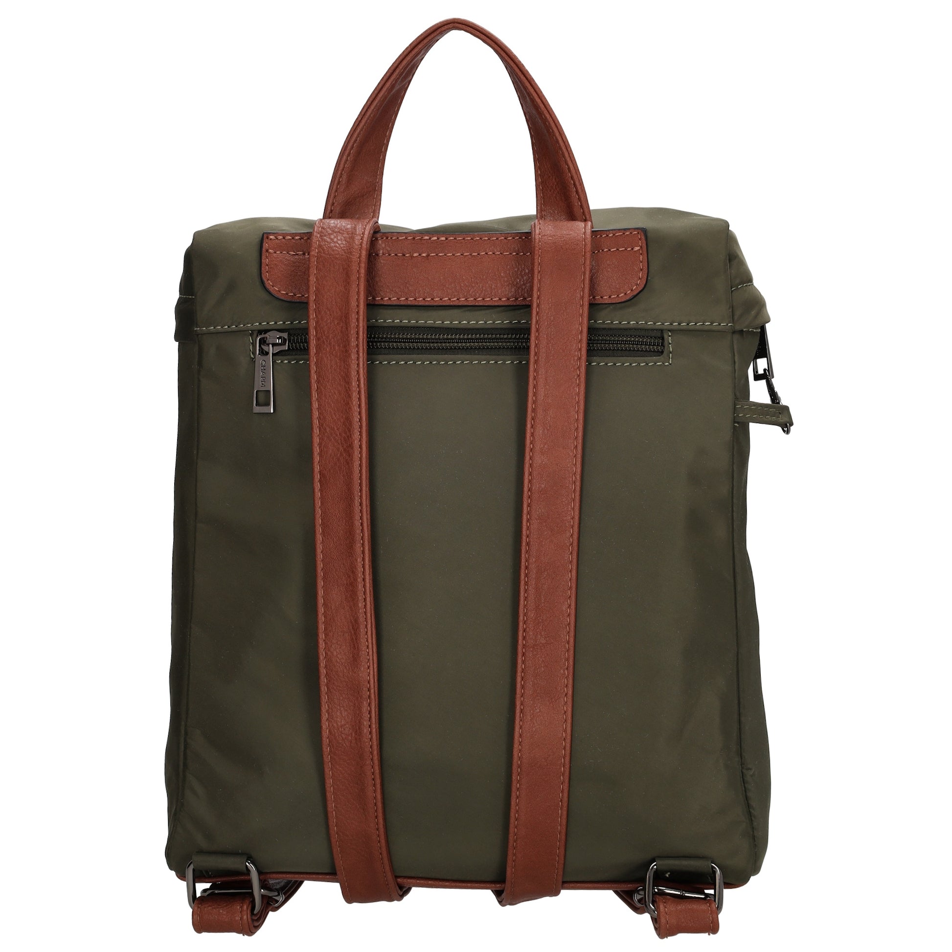 Rucksack 26 x 29cm in Oliv|Grün aus Nylon|Polyester - leder-accessoires.com