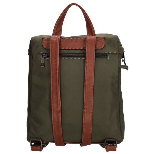 Rucksack 26 x 29cm in Oliv|Grün aus Nylon|Polyester