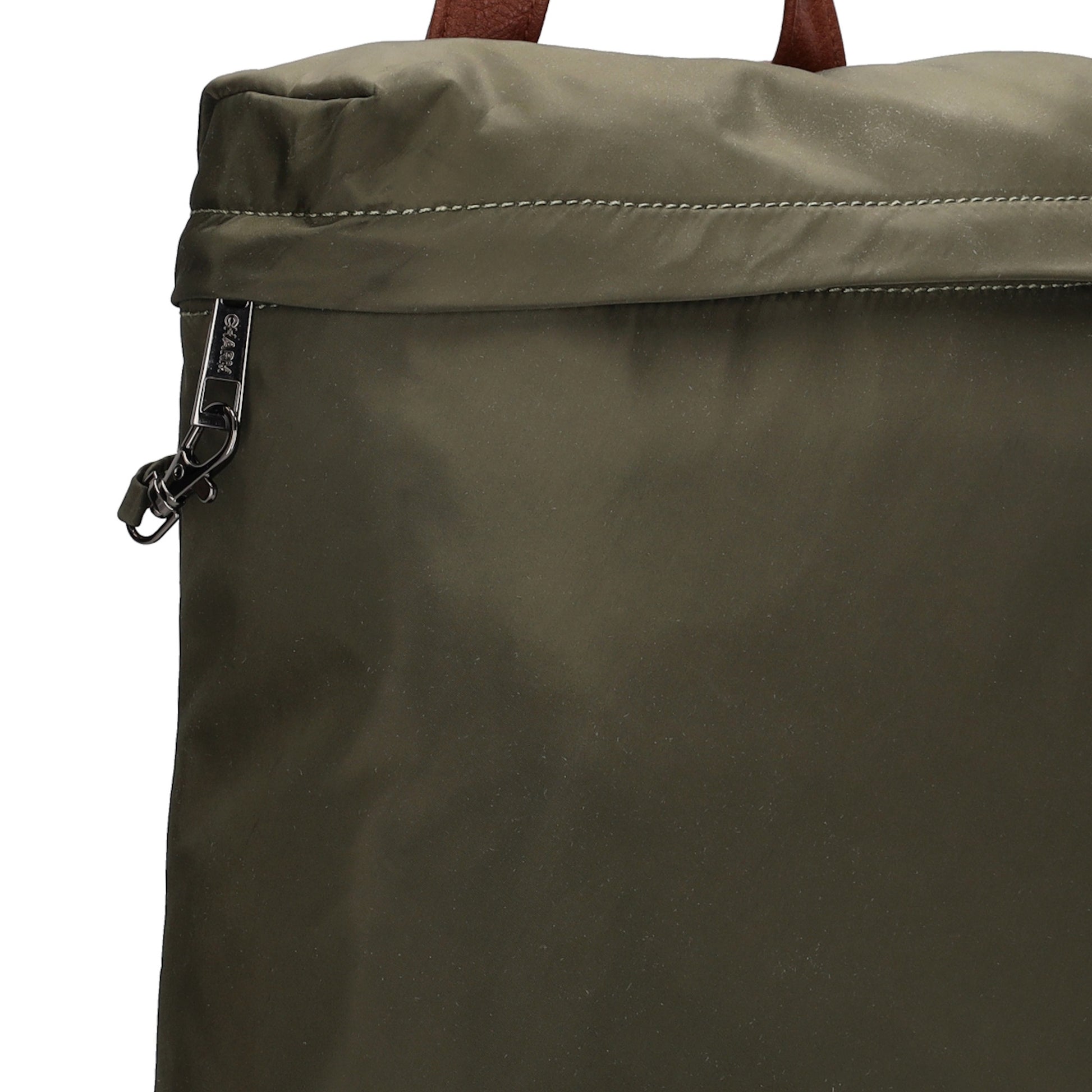 Rucksack 26 x 29cm in Oliv|Grün aus Nylon|Polyester - leder-accessoires.com