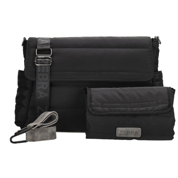Wickeltasche in Schwarz 44 x 30cm aus Nylon