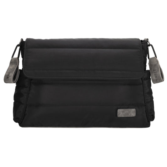 Wickeltasche in Schwarz 44 x 30cm aus Nylon