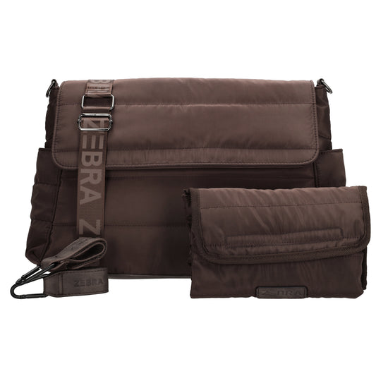 Wickeltasche in Braun 44 x 30cm aus Nylon