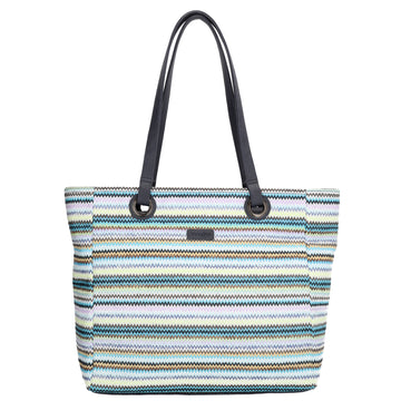 Formentera Shopper 50x35cm Multicolor Blau – maritimer Look für jeden Tag