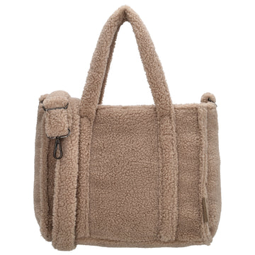 Teddy Tasche Damen Taupe mit verstellbarem Schulterriemen