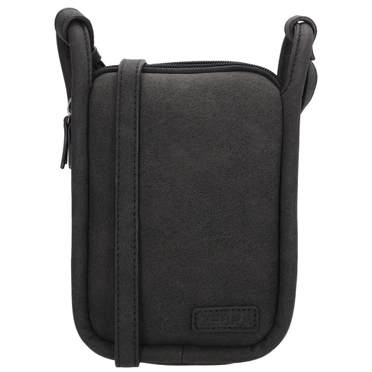 Handytasche 17x12x6cm in Schwarz aus Kunstleder